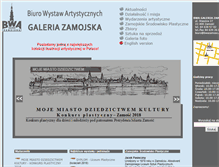 Tablet Screenshot of bwagaleriazamojska.art.pl